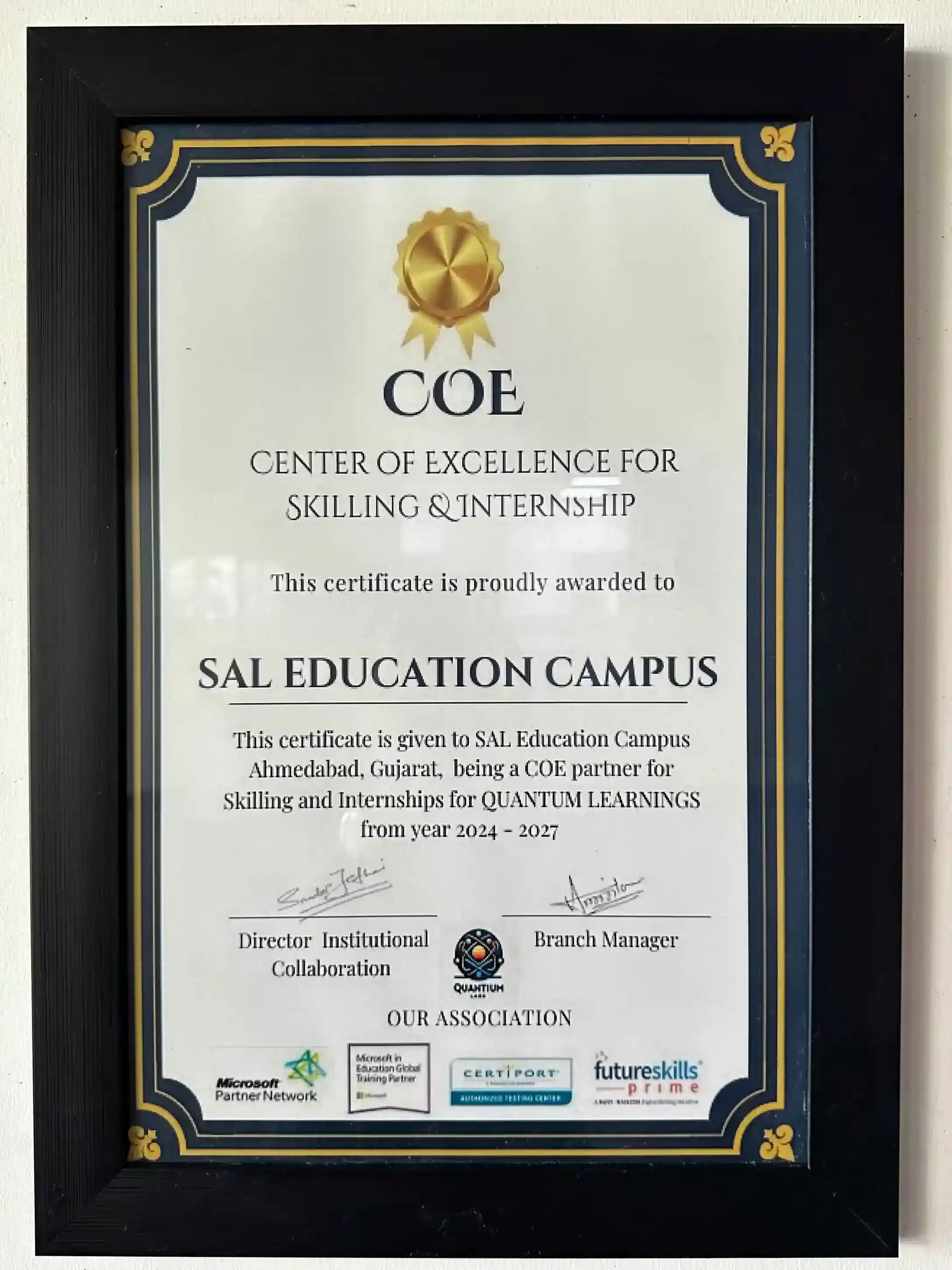 Center of Excellence for skilling internship for Quantum Learning